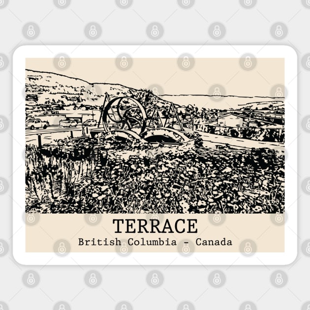 Terrace - British Columbia Magnet by Lakeric